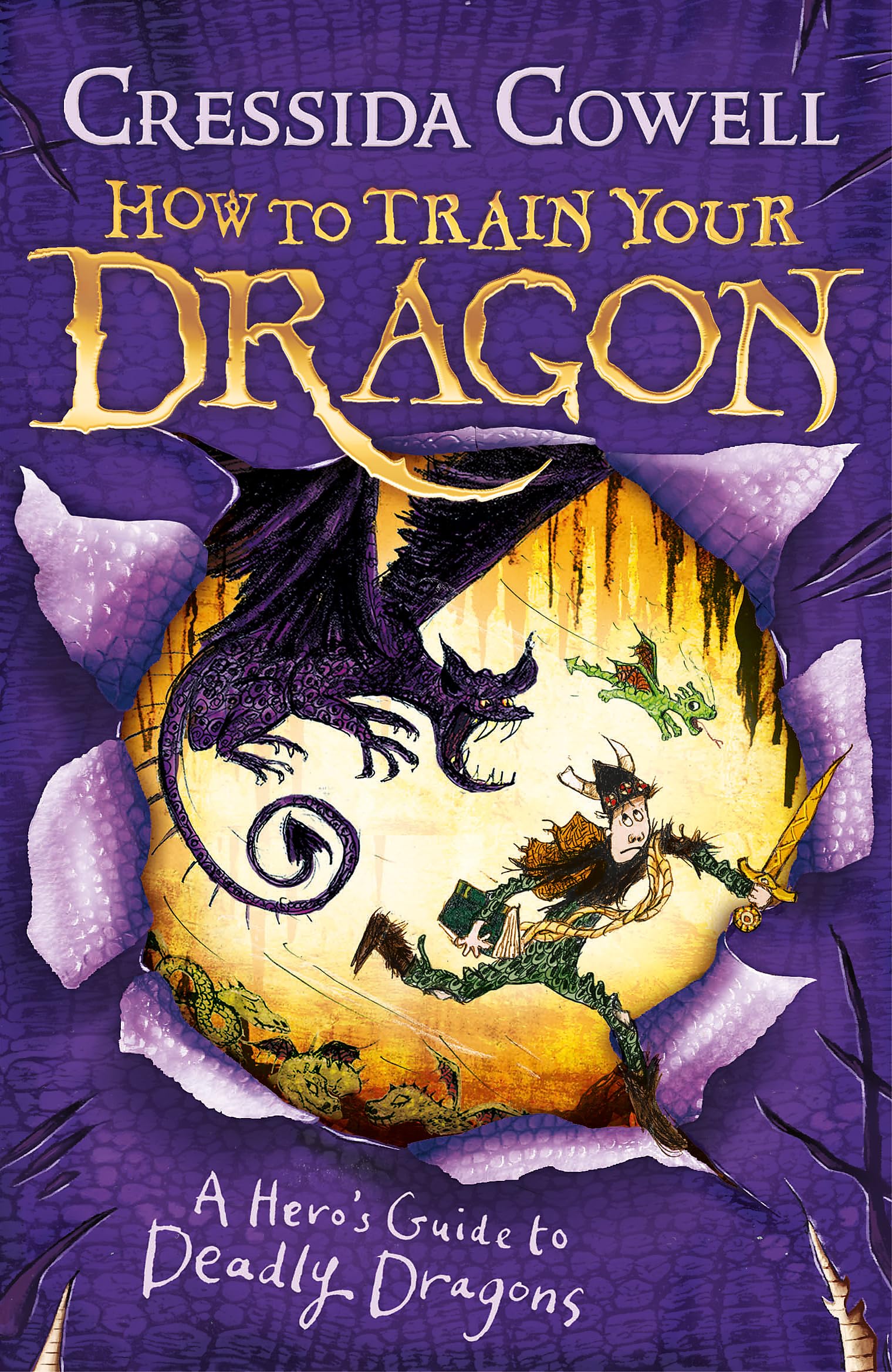 Front cover of the book 'How to Train Your Dragon: A Hero's Guide to Deadly Dragons: Book 6' by Cowell, Cressida.