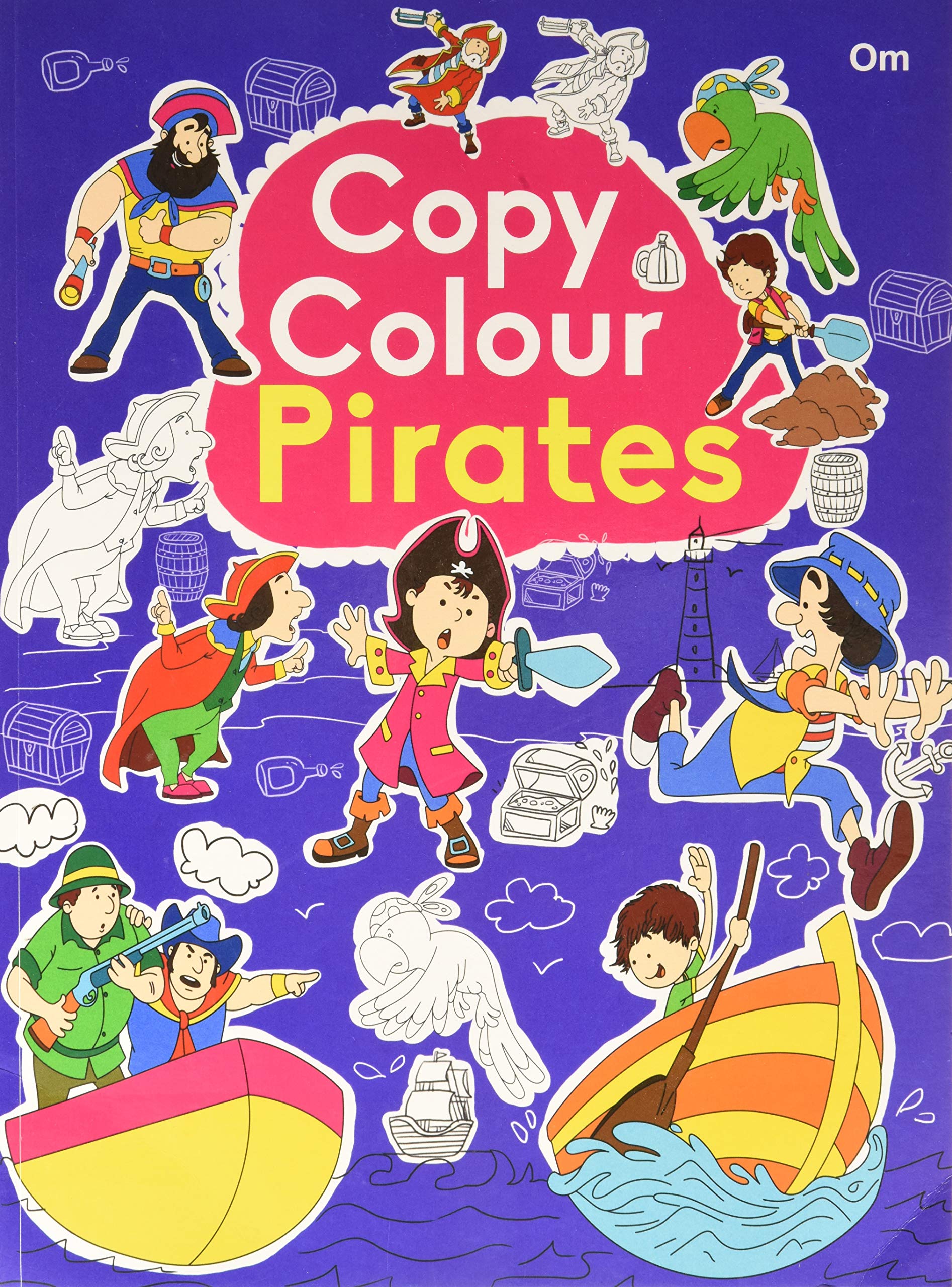 Front cover of the book 'Copy Colour Pirates' by Om Books.