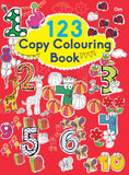 Front cover of the book 'Copy Colouring Book 123' by Om Books.