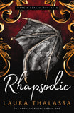 Front cover of the book 'Rhapsodic: Bestselling smash-hit dark romantasy! (The Bargainer Series)' by Thalassa, Laura.