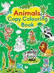 Front cover of the book 'Copy Colouring Book Animals' by Om Books.