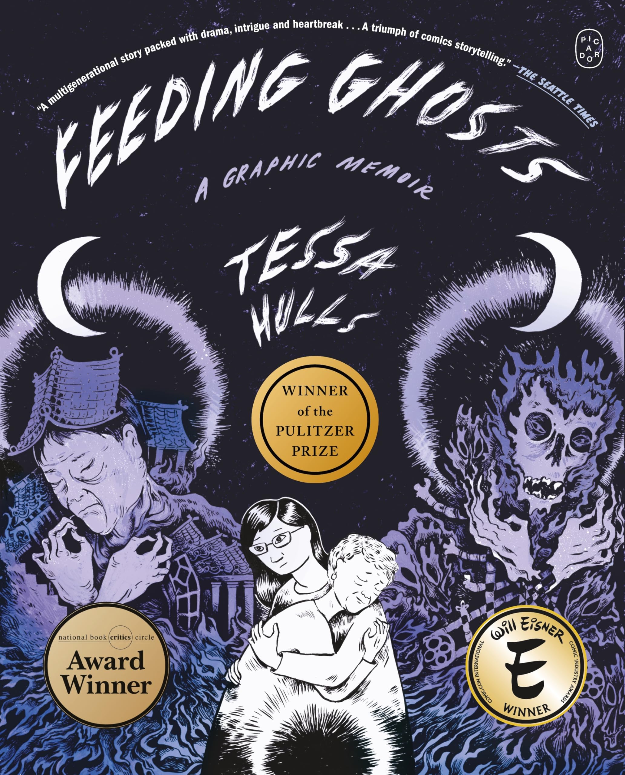Front cover of the book 'Feeding Ghosts: A Graphic Memoir' by Tessa Hulls.