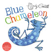 Front cover of the book 'Blue Chameleon' by Emily Gravett.