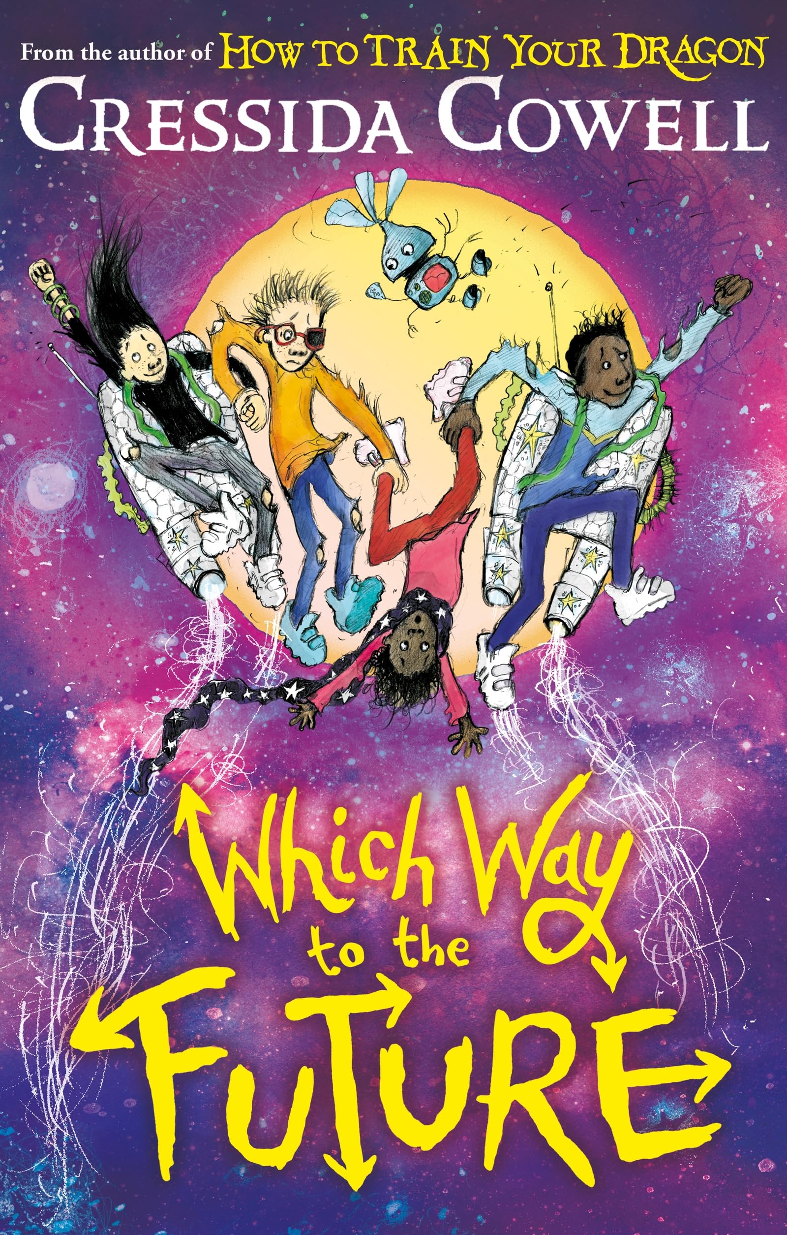 Front cover of the book 'Which Way To The Future' by Cressida Cowell.
