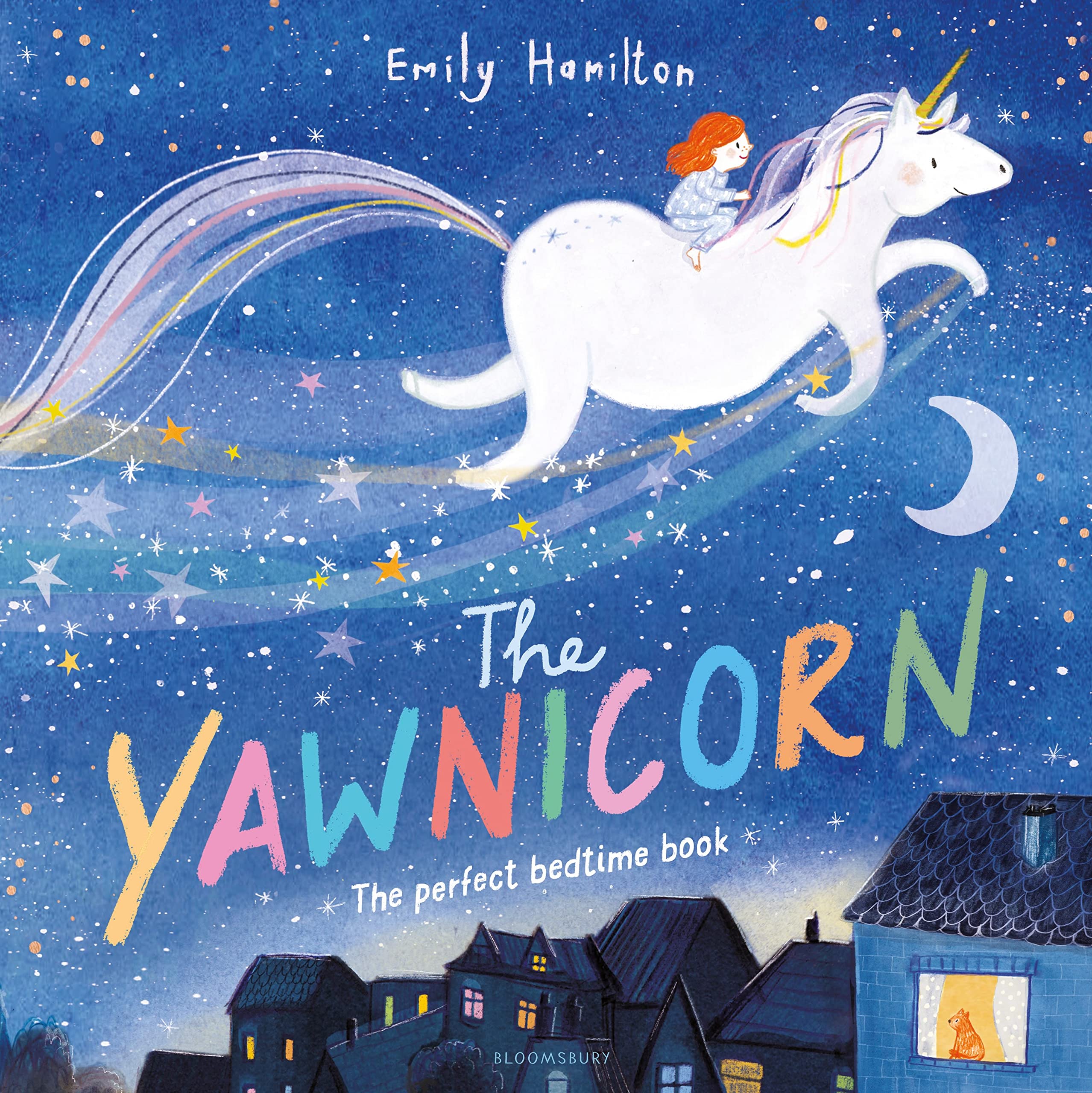 Front cover of the book 'Bloomsbury The Yawnicorn.' by Emily Hamilton.