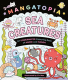 Front cover of the book 'Mangatopia Sea Creatures' by Liv Wan.