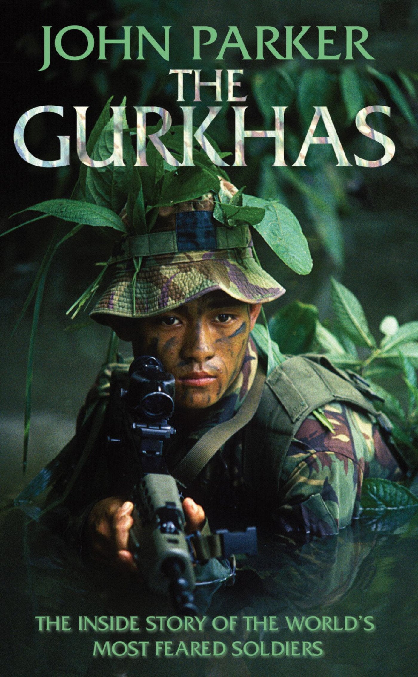 Front cover of the book 'The Gurkhas: An updated in-depth investigation into the history and mystique of the Gurkha regiments' by Parker John.