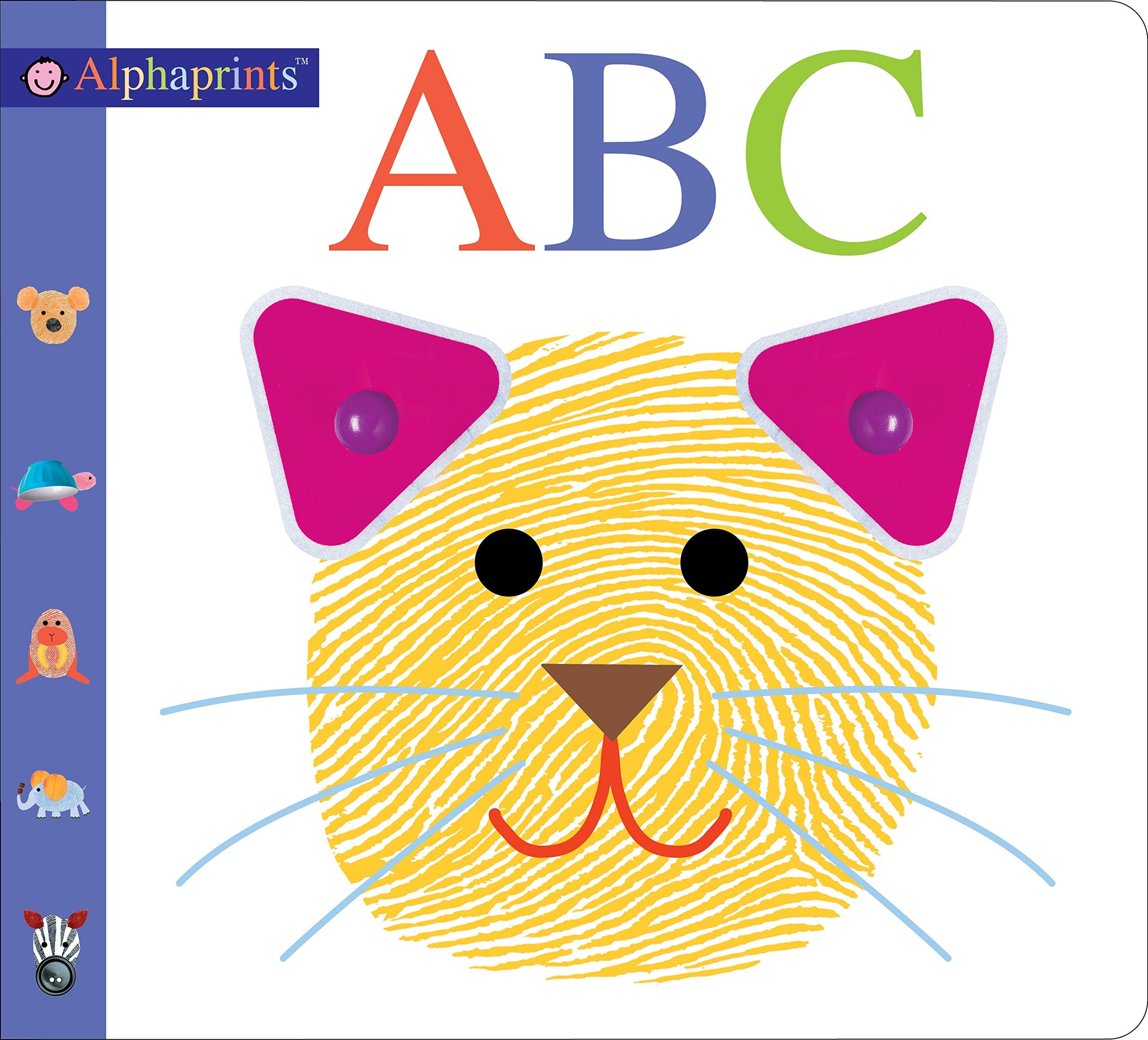 Front cover of the book 'Alphaprints: ABC' by Jo Ryan, Roger Priddy, and Sarah Powell.
