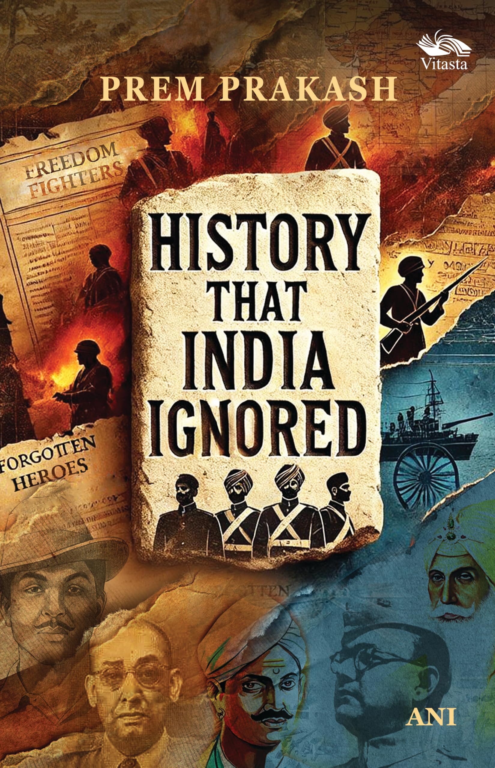Front cover of the book 'History That India Ignored' by Prem Prakash.