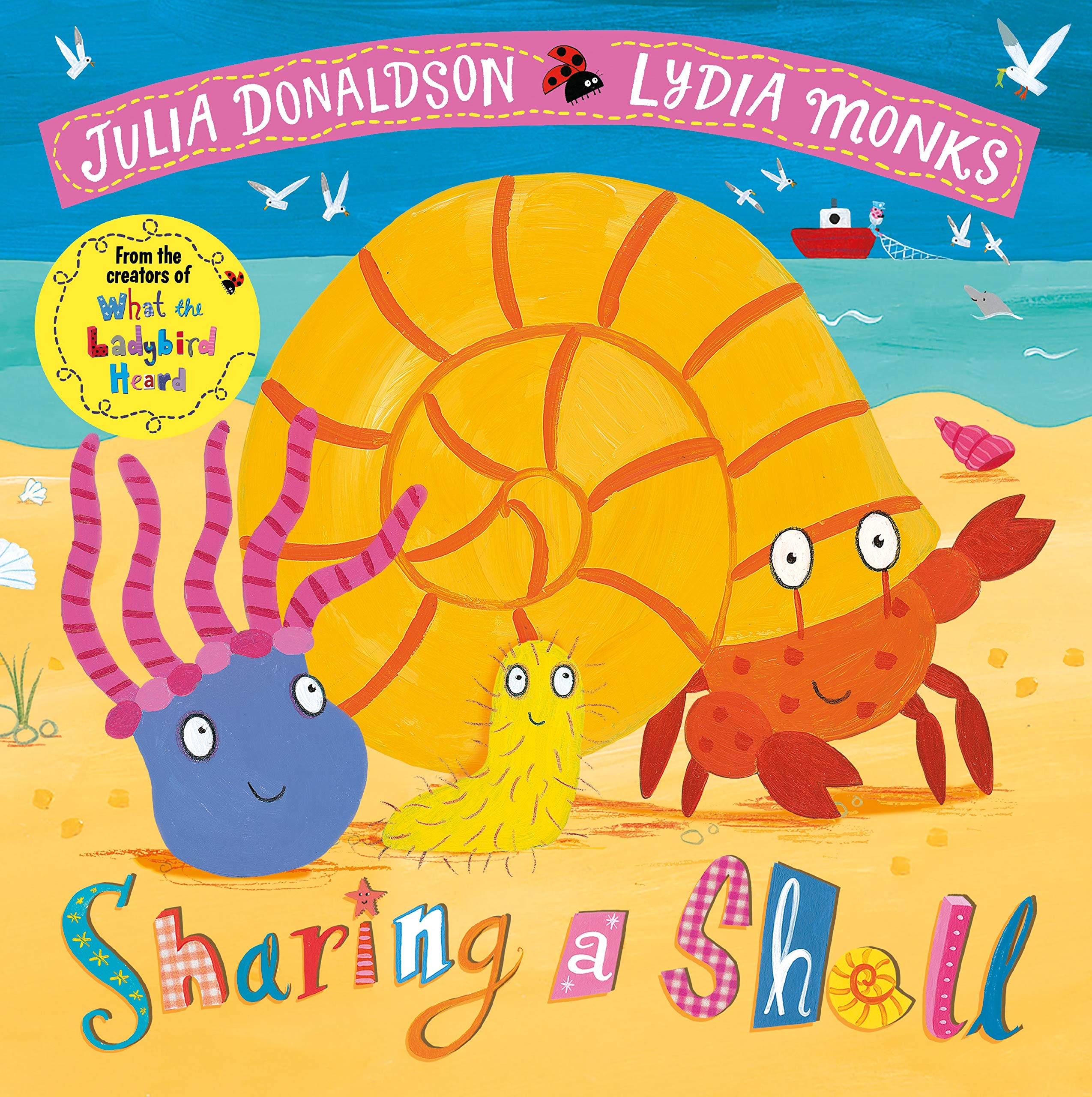 Front cover of the book 'Sharing A Shell' by Julia Donaldson.