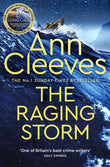 Front cover of the book 'The raging storm' by Ann Cleeves.