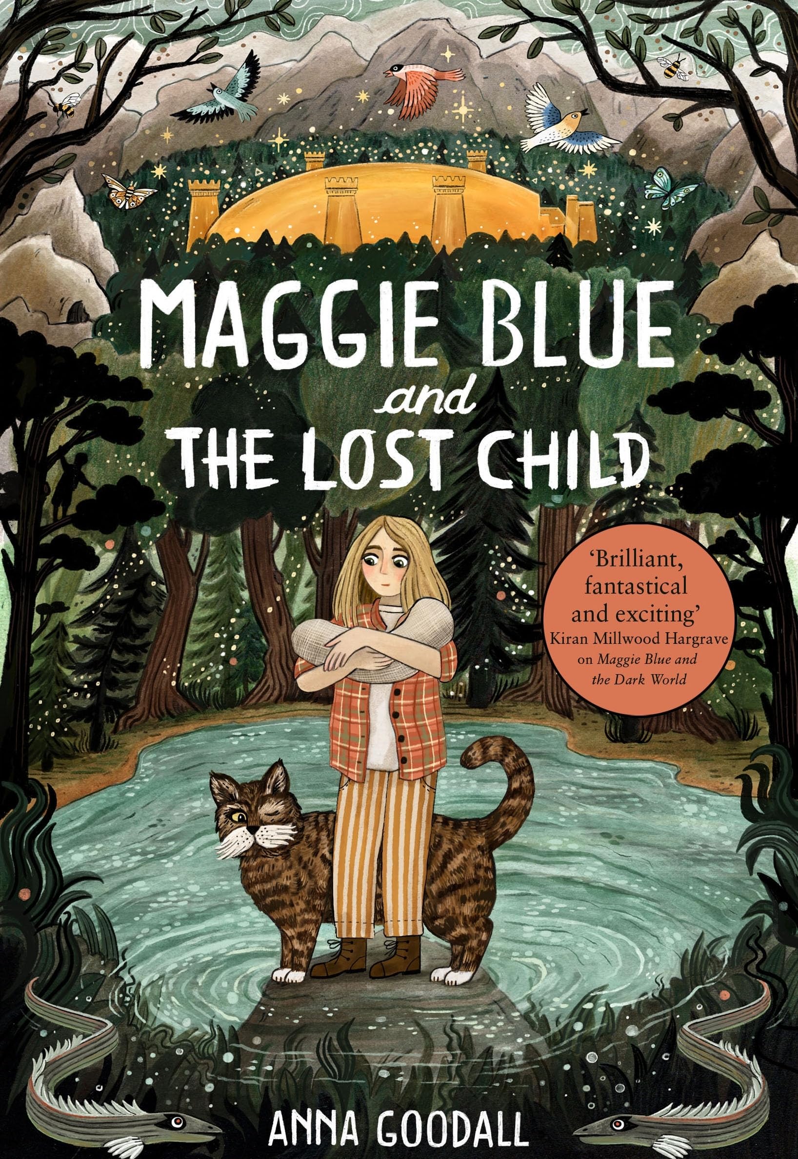 Front cover of the book 'Maggie Blue and the Lost Child' by Anna Goodall.