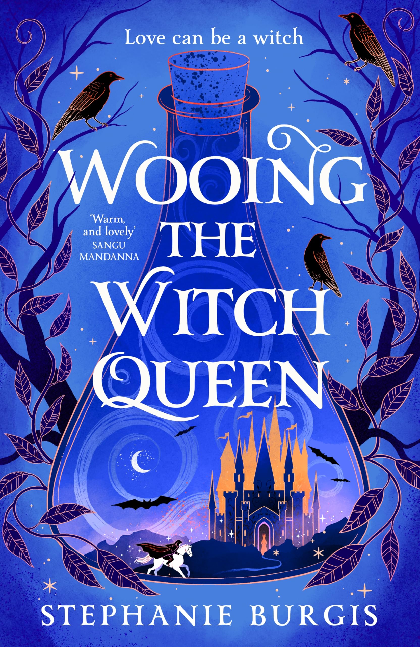Front cover of the book 'Wooing the Witch Queen' by Stephanie Burgis.