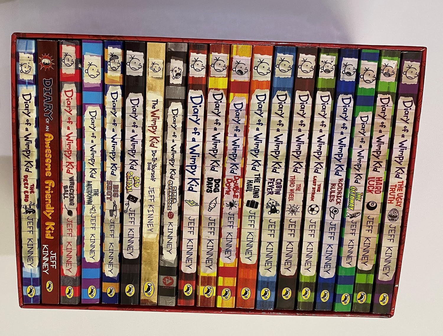 Jeff Kinney Diary of a Wimpy Kid 19 Books Series Complete Collection Boxed Set NYBooksHub