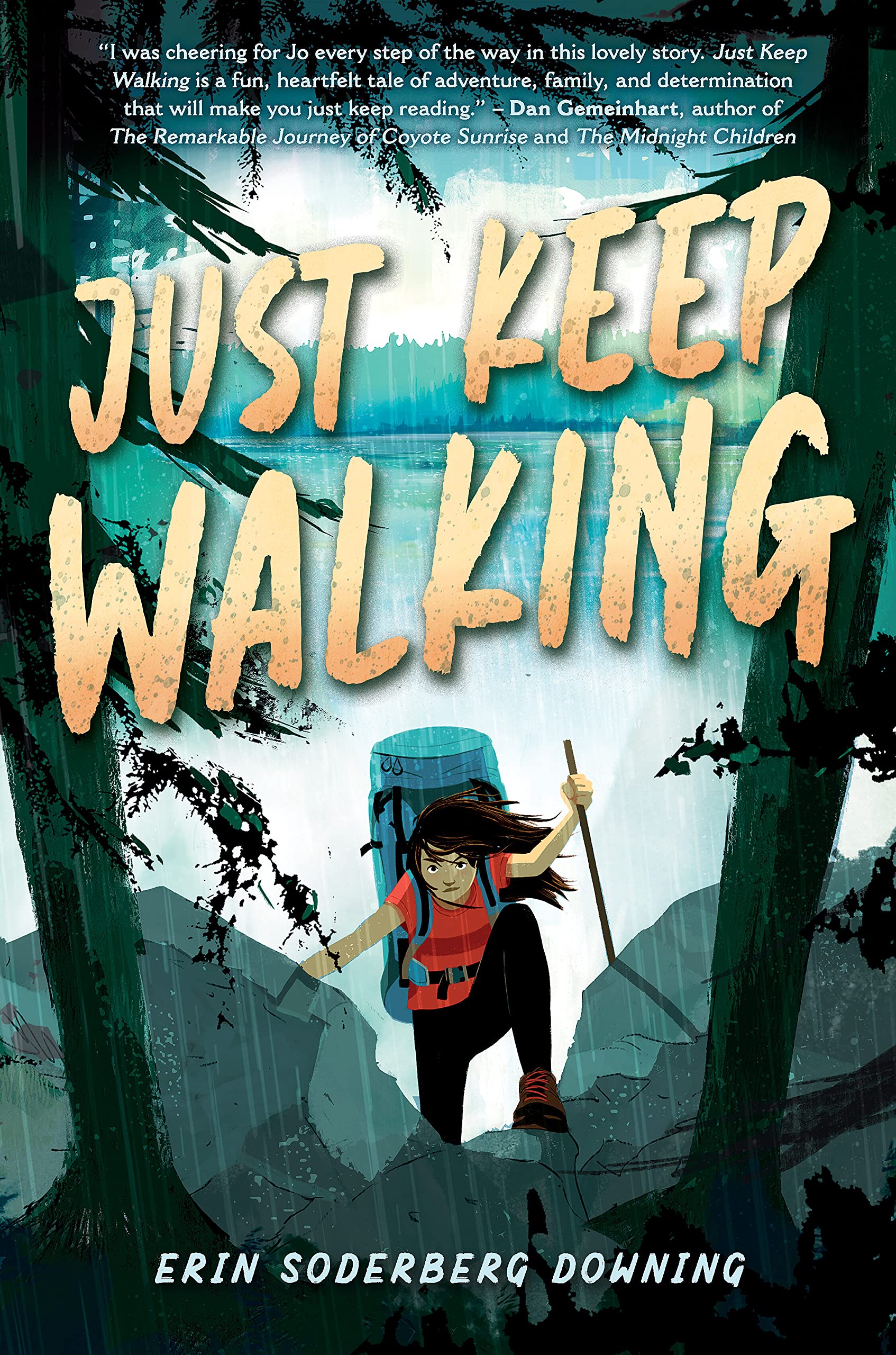 Front cover of the book 'Just Keep Walking' by Erin Soderberg Downing.