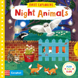 Front cover of the book 'Night Animals' by Jenny Wren.