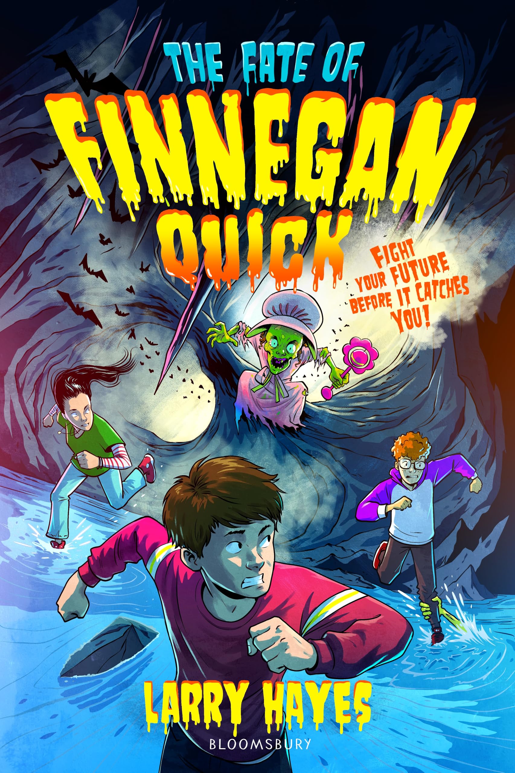 Front cover of the book 'The Fate of Finnegan Quick' by Larry Hayes.