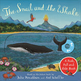 Front cover of the book 'The Snail and the Whale: A Push, Pull and Slide Book' by Julia Donaldson.