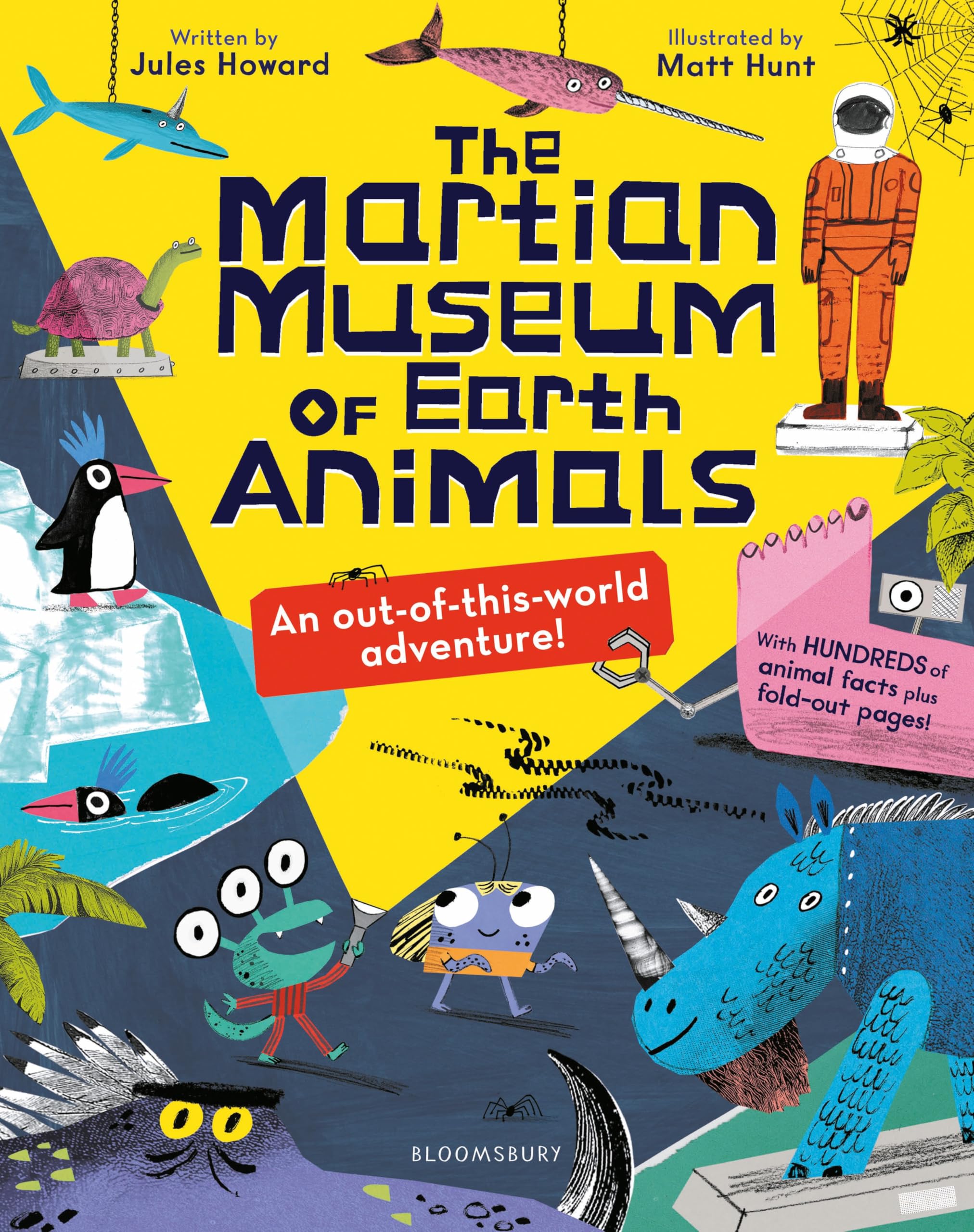 Front cover of the book 'The Martian Museum of Earth Animals' by Jules Howard.
