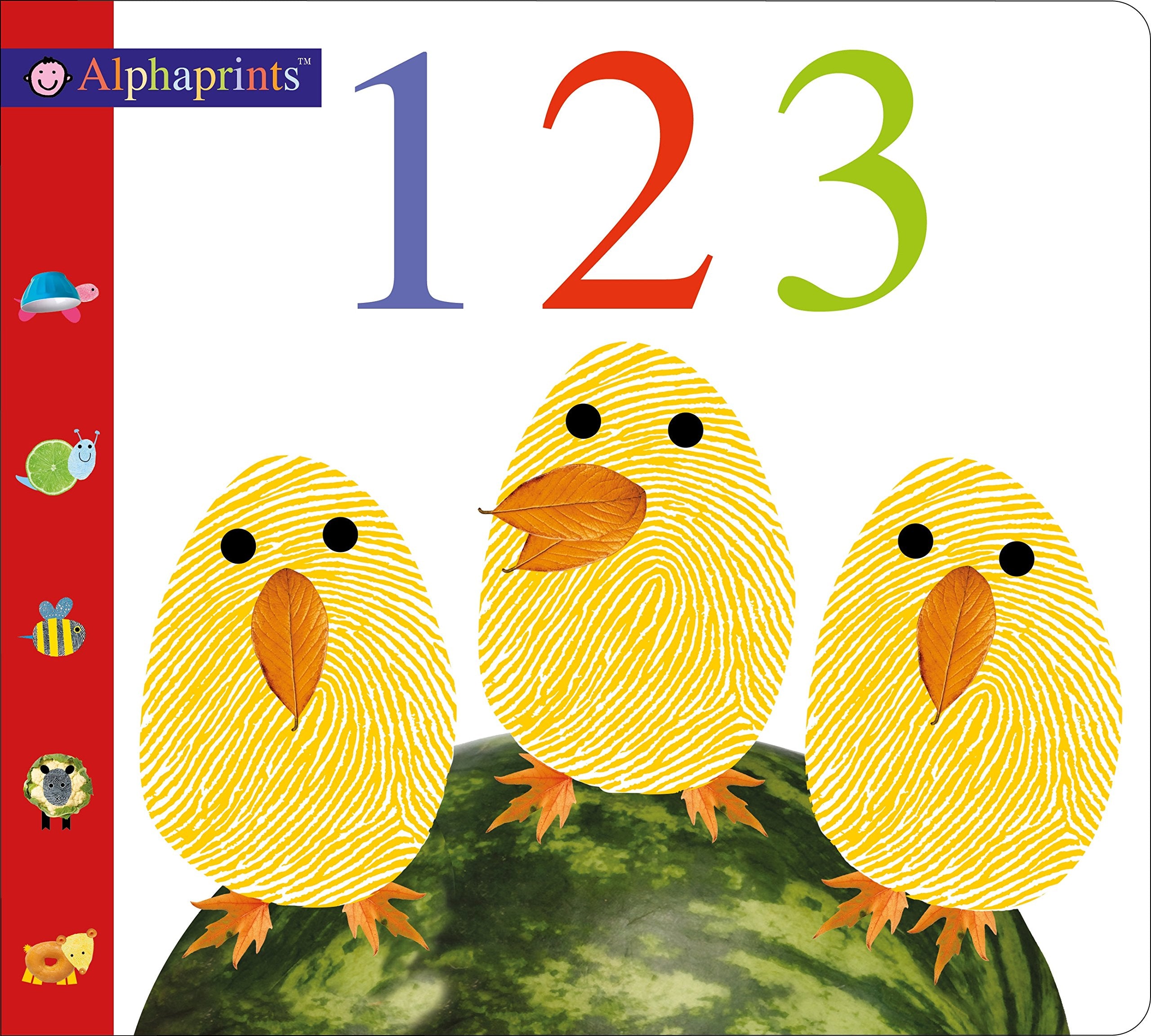 Front cover of the book 'Alphaprints: 123' by Roger Priddy and Sarah Powell.