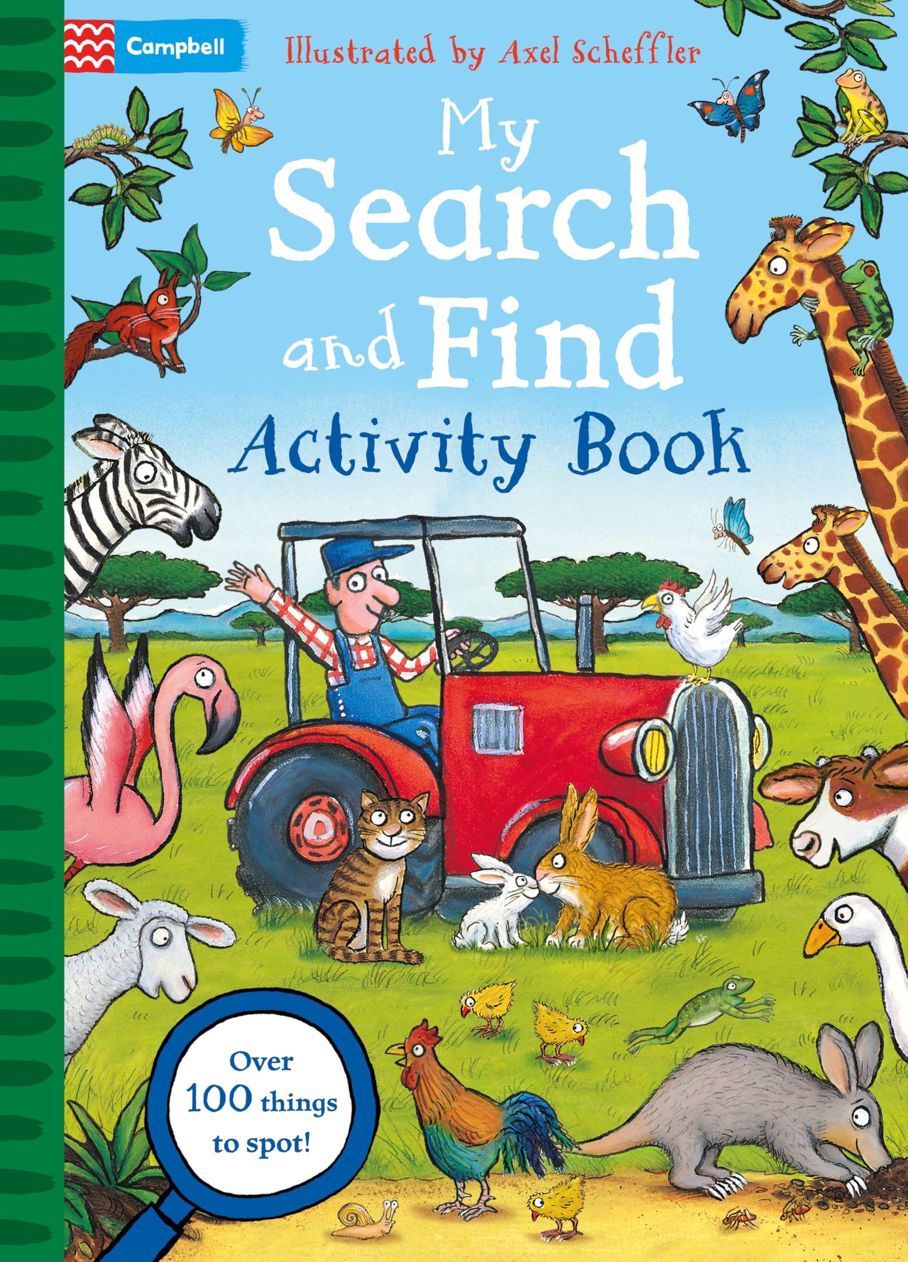 Front cover of the book 'My Search and Find Activity Book' by Axel Scheffler.