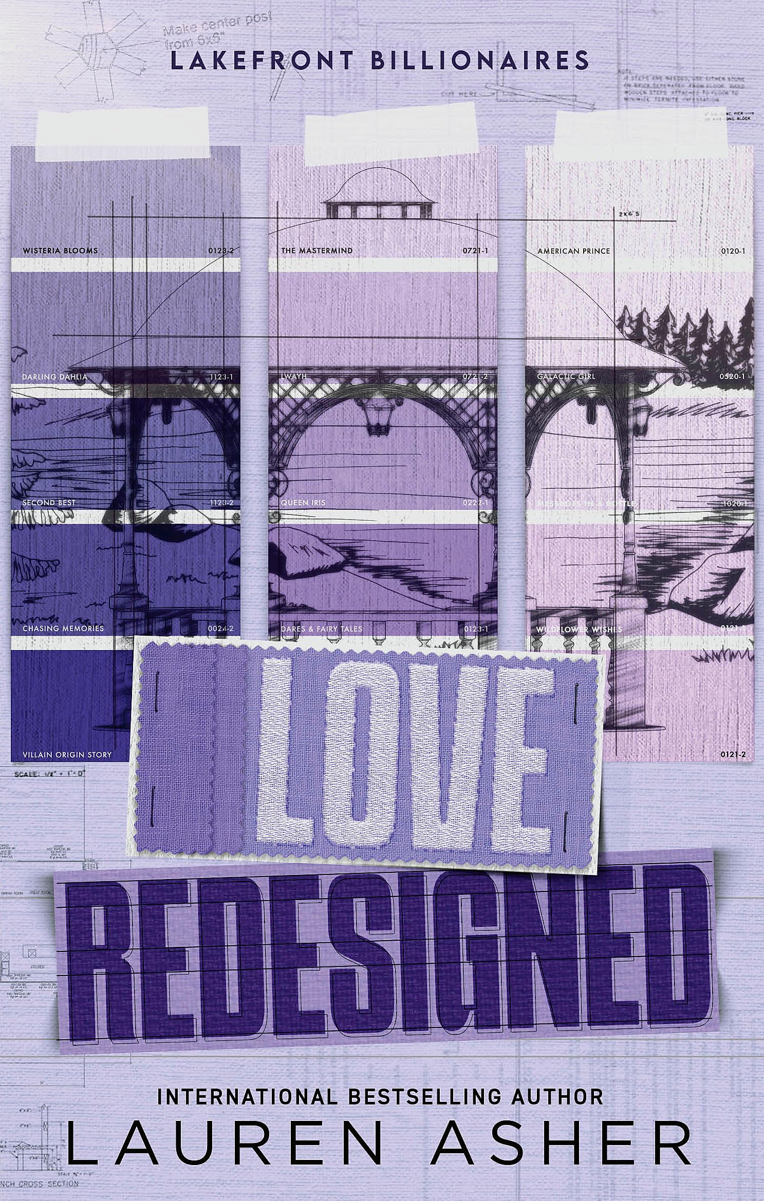 Front cover of the book 'Love redesigned' by Lauren Asher.