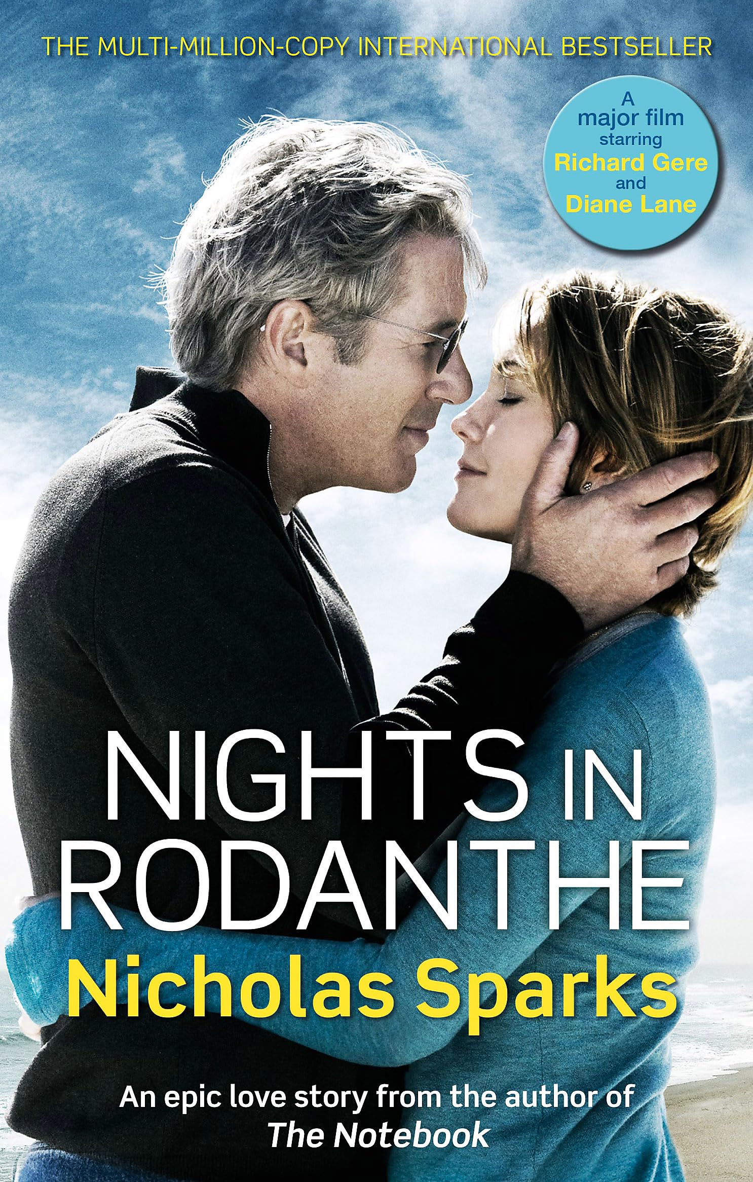 Front cover of the book 'Nights in Rodanthe' by Sparks Nicholas.