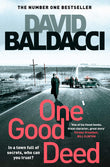 Front cover of the book 'One Good Deed' by David Baldacci.
