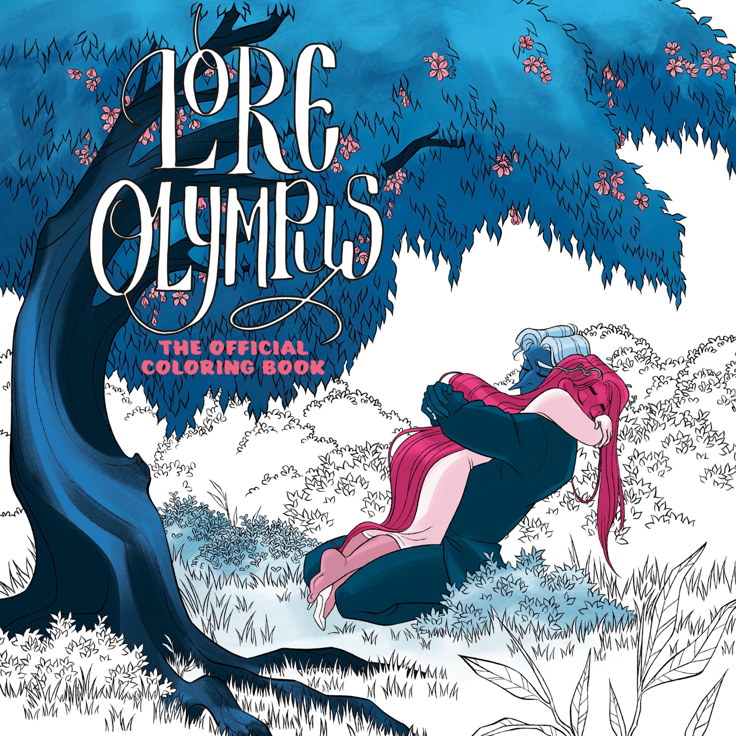 Front cover of the book 'Lore Olympus: The Official Coloring Book' by Smythe, Rachel.