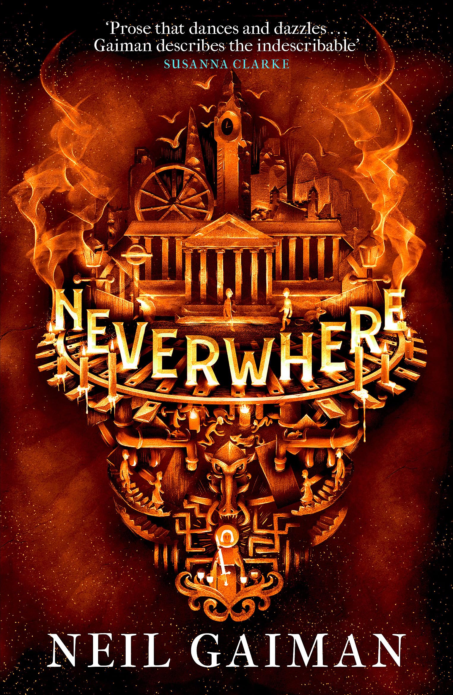 Front cover of the book 'Neverwhere: The Author's Preferred Text' by Neil Gaiman.