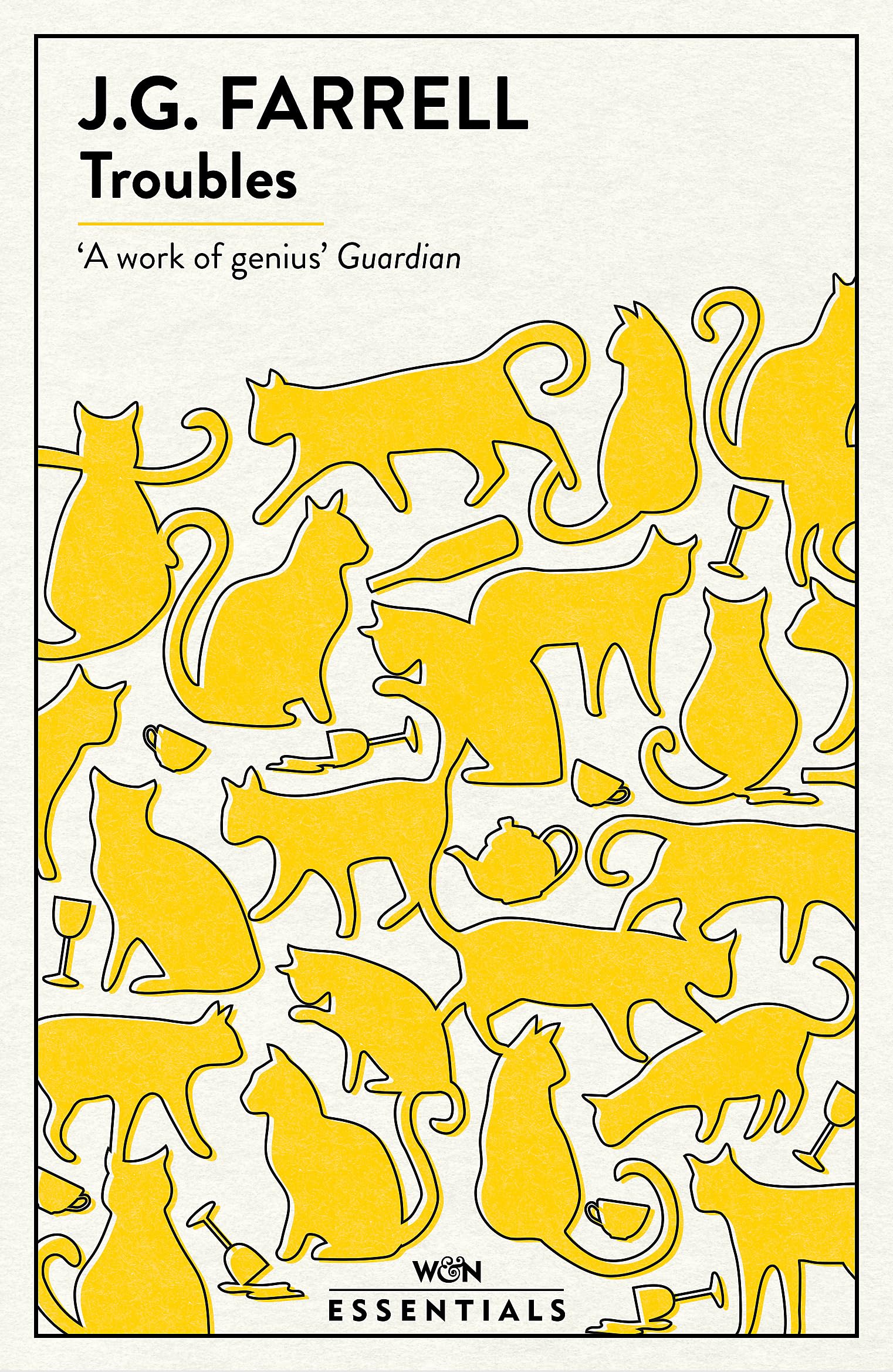 Front cover of the book 'Troubles' by J.G. Farrell.