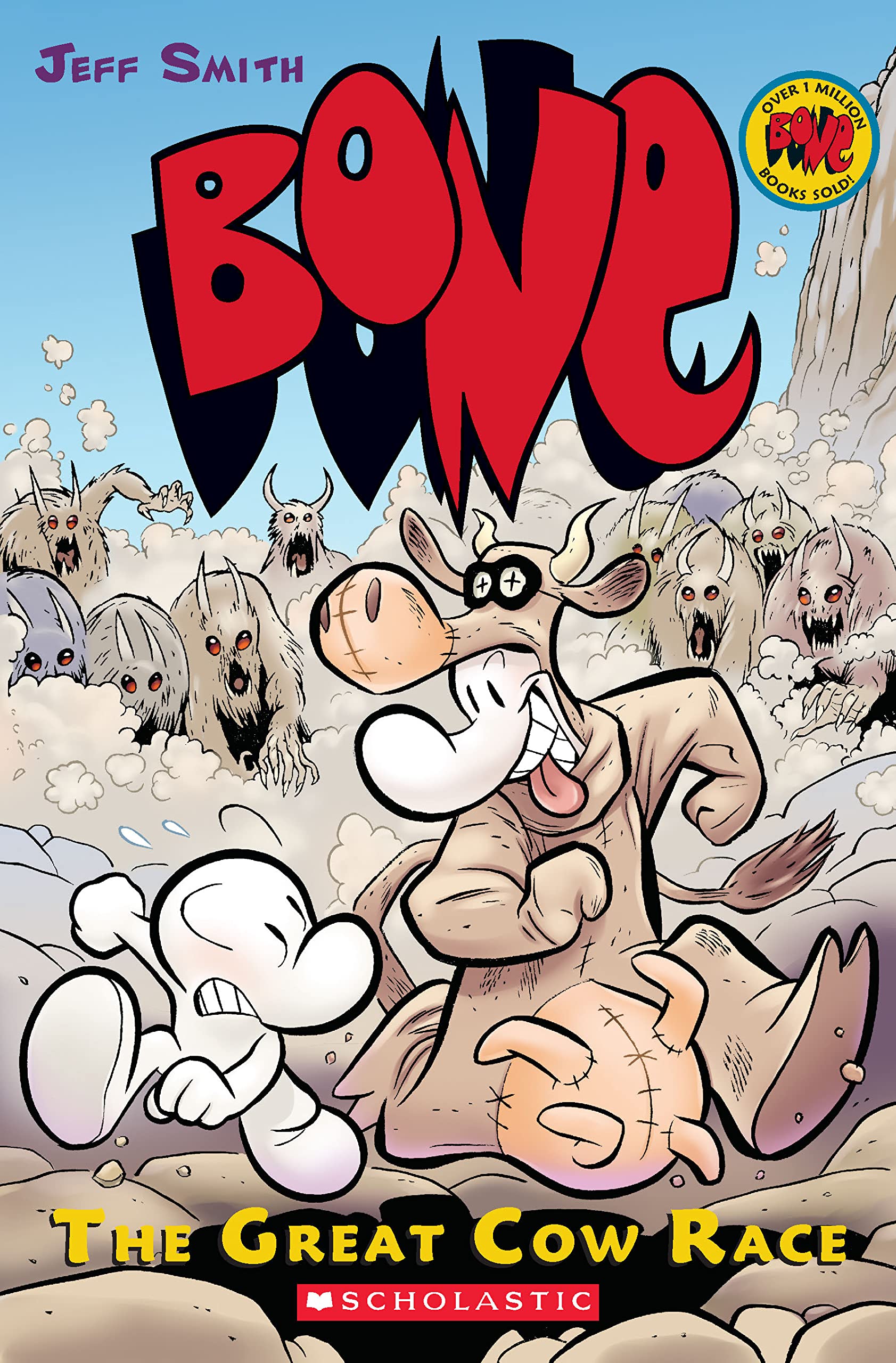 Front cover of the book 'Bone: The Great Cow Race' by Smith Jeff.