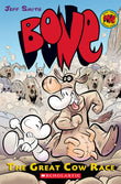 Front cover of the book 'Bone: The Great Cow Race' by Smith Jeff.