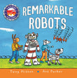 Front cover of the book 'Amazing Machines: Remarkable Robots' by Tony Mitton.
