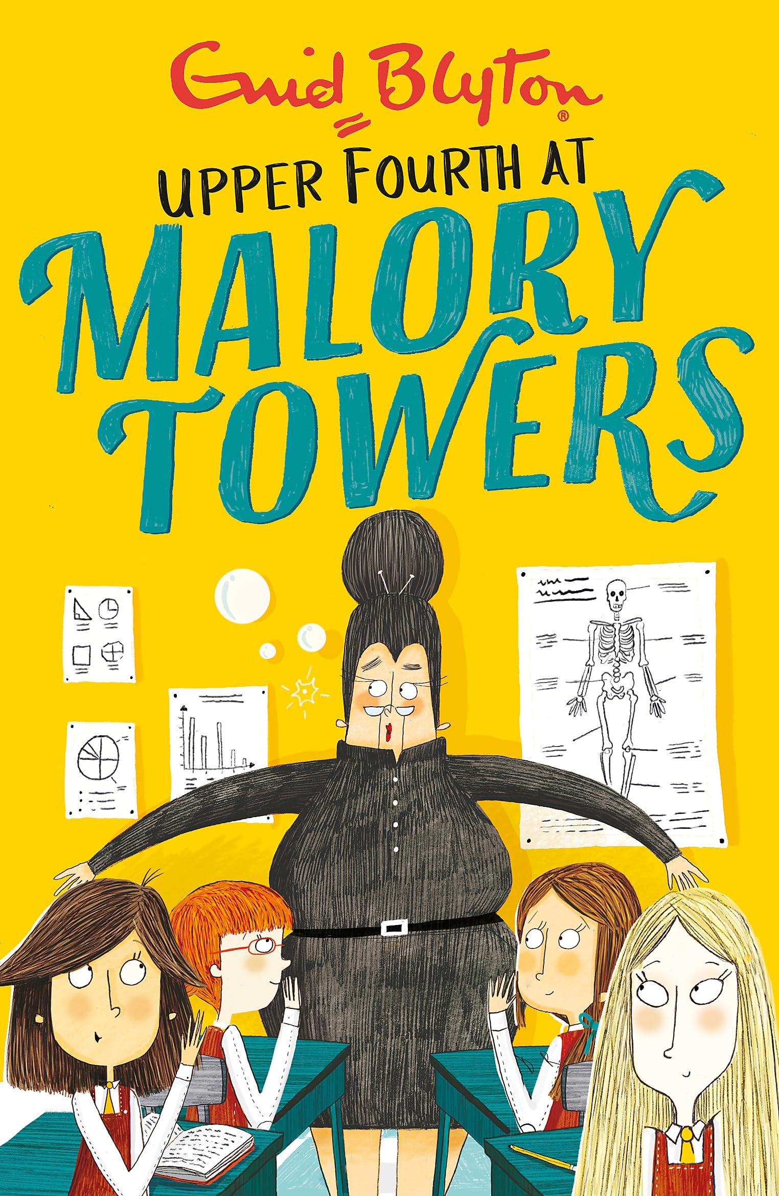 Front cover of the book 'Malory Towers: Upper Fourth: Book 4' by Enid Blyton.