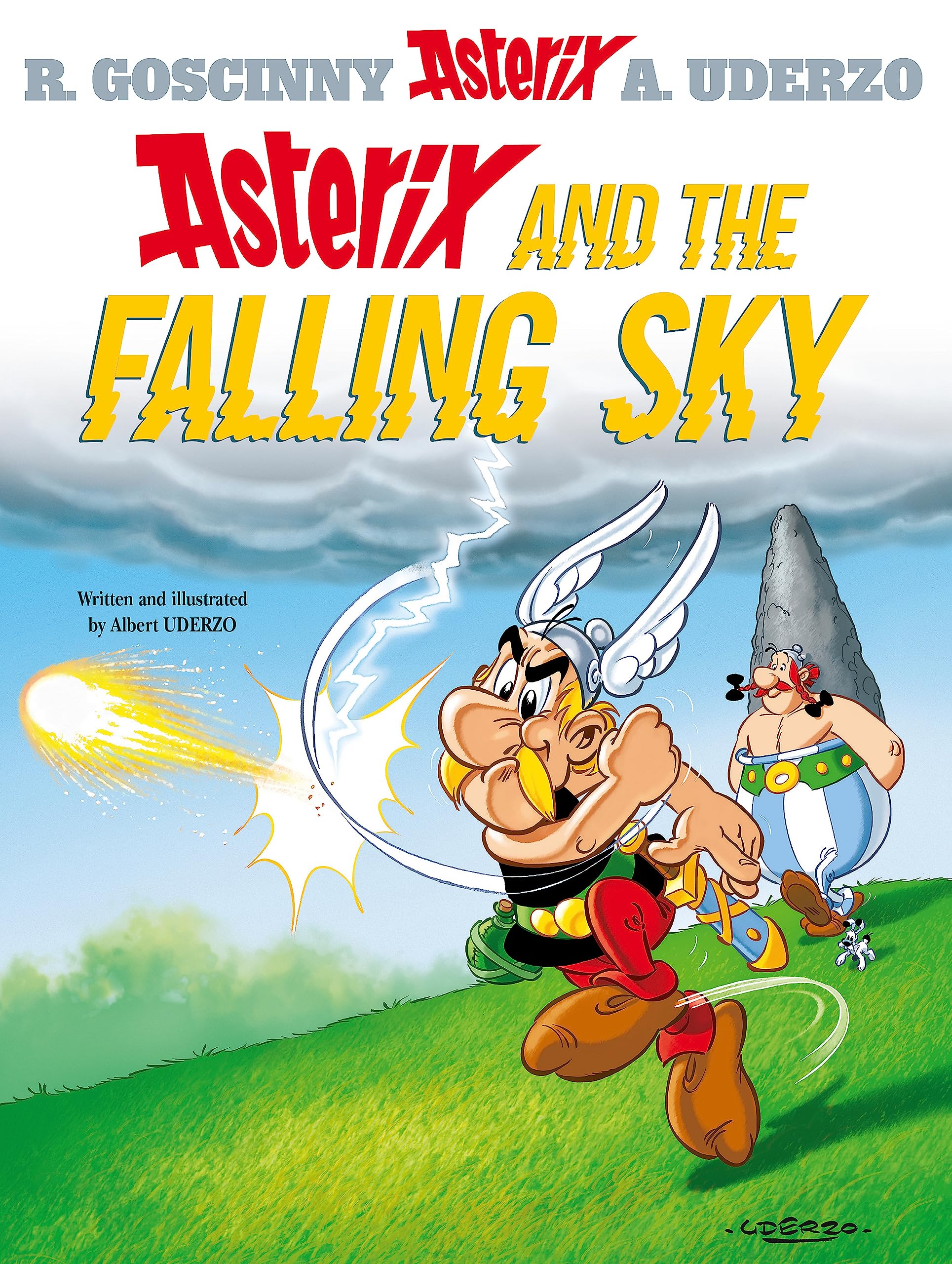Front cover of the book 'Asterix and the Falling Sky: Album #33' by Uderzo Albert.