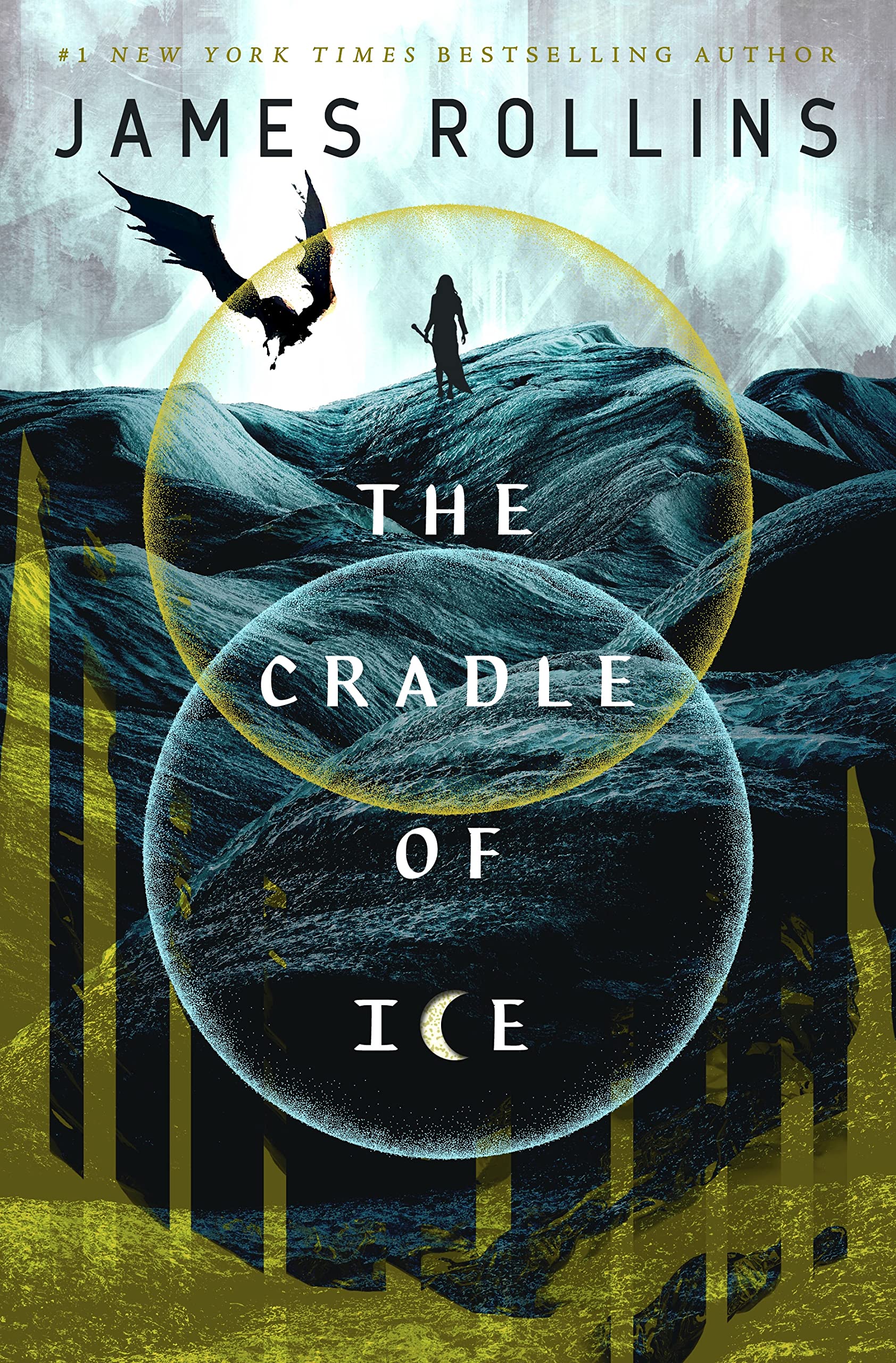 Front cover of the book 'The Cradle of Ice (Moonfall, 2)' by James Rollins.