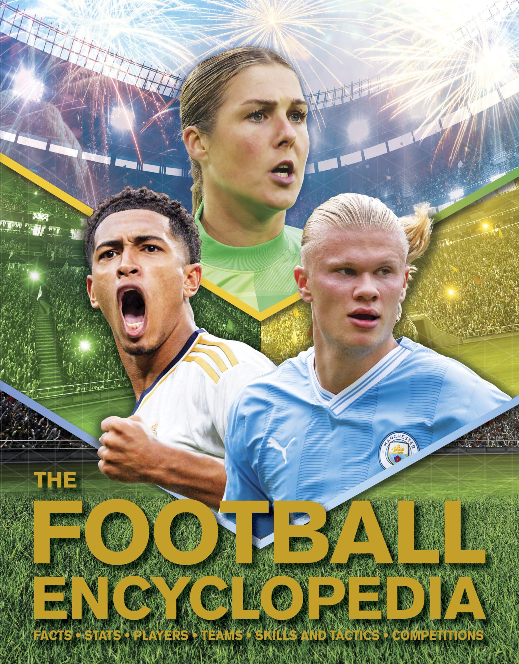 Front cover of the book 'The Football Encyclopedia: Facts • Stats • Players • Teams • Skills and Tactics • Competitions' by Clive Gifford.