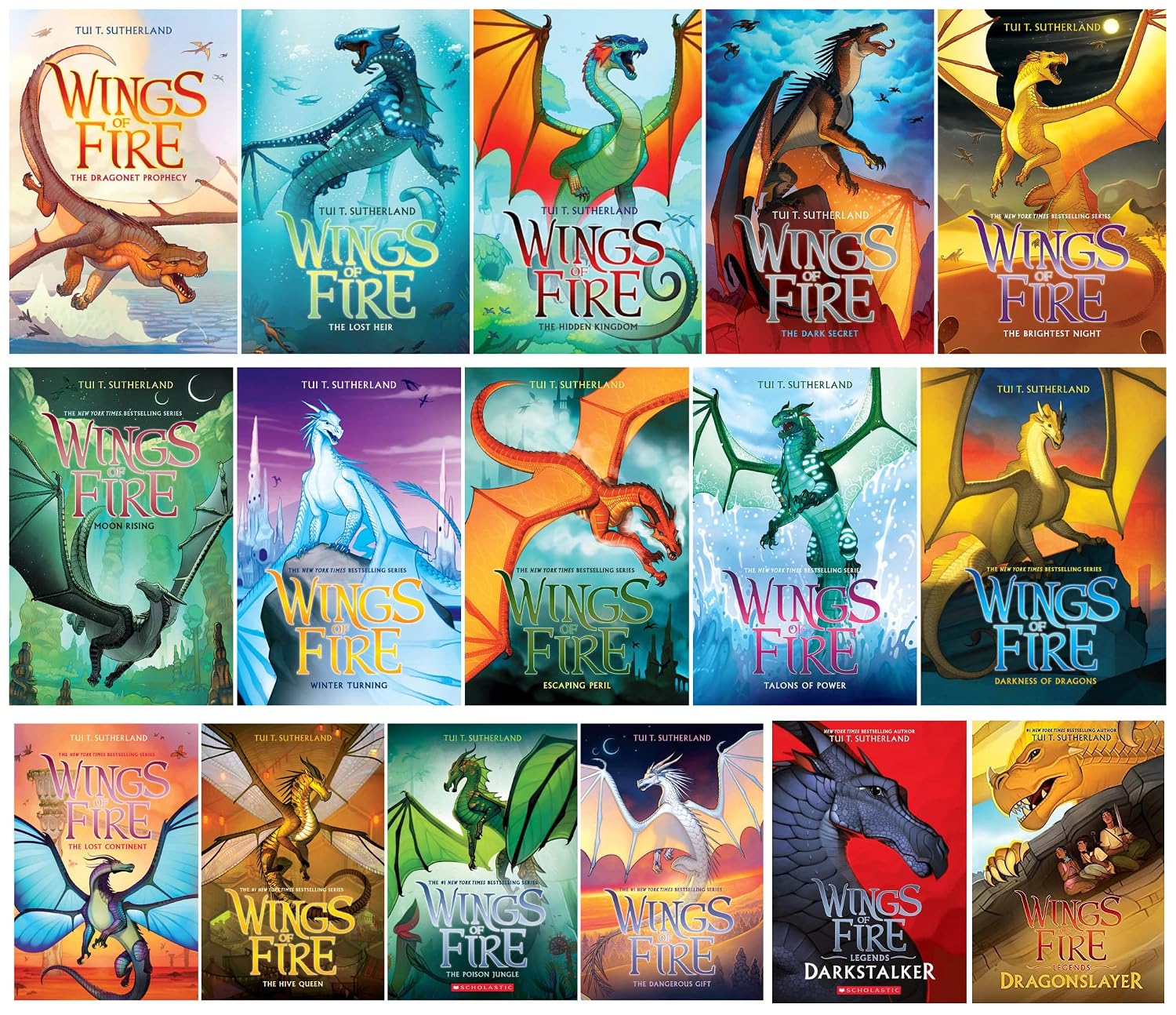 NEW!!! Wings of Fire Series Complete 16 Books Set: (Books 1-14) + Wings of Fire Legends(2 Books Set) - Exclusive Collection Total 16 Books! NYBooksHub
