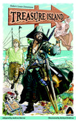 Front cover of the book 'Treasure Island: The Graphic Novel (Campfire Graphic Novels)' by Andrew Harrar.