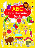 Front cover of the book 'Copy Colouring Book ABC' by Om Books.