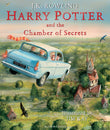 Front cover of the book 'Harry potter & the chamber of secrets illustrated edition' by JK, Rowling; Jim Kaye.