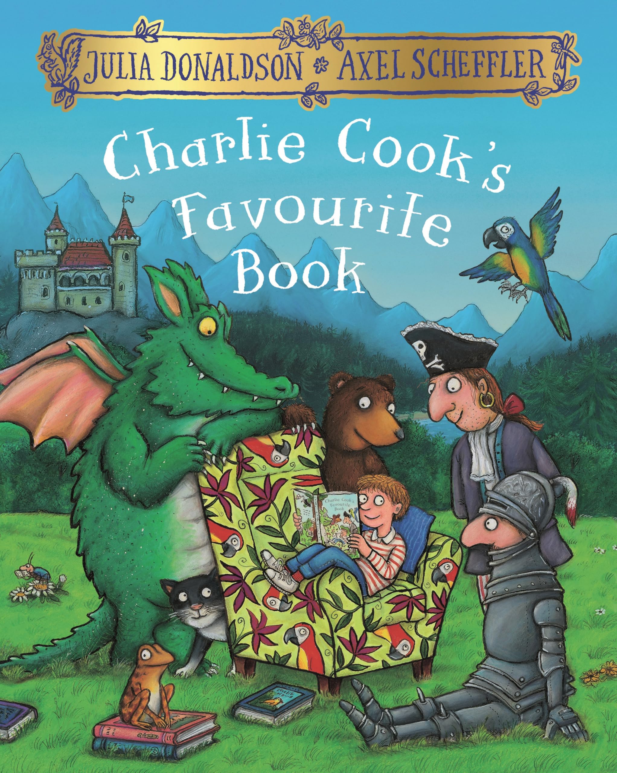 Front cover of the book 'Charlie Cook's Favourite Book' by Julia Donaldson.