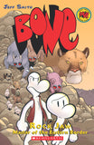 Front cover of the book 'Bone Graphic Novel #5: Rock Jaw: Master of the Eastern Border (Graphix)' by Jeff Smith.