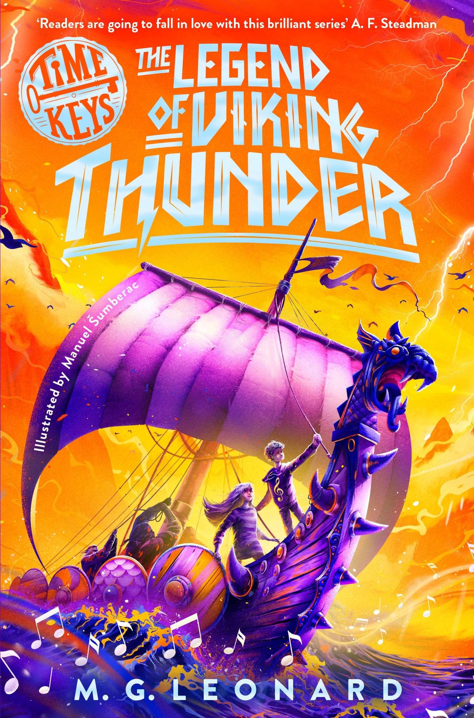 Front cover of the book 'The Legend of Viking Thunder' by M. G. Leonard.