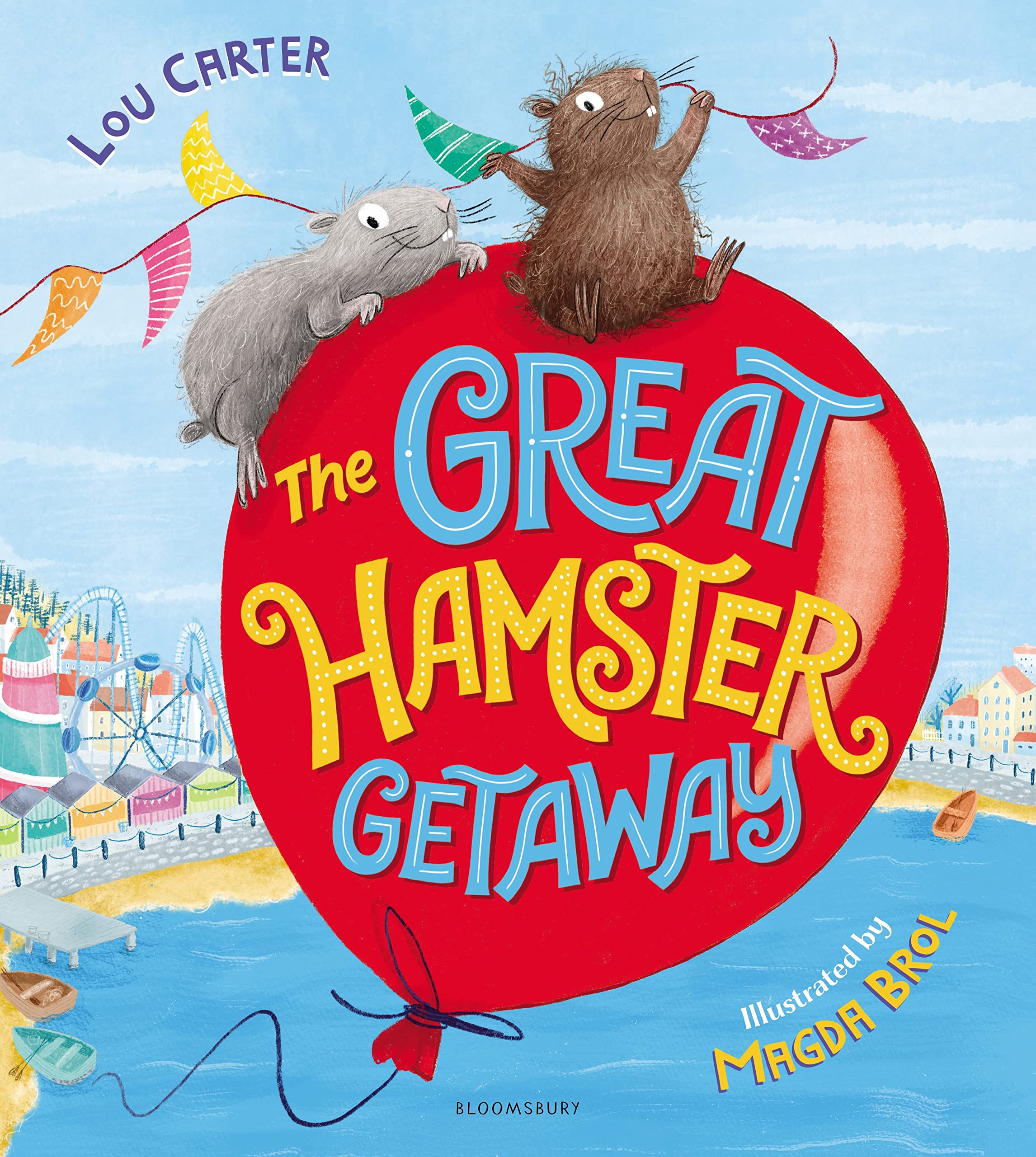 Front cover of the book 'The Great Hamster Getaway' by Lou Carter.
