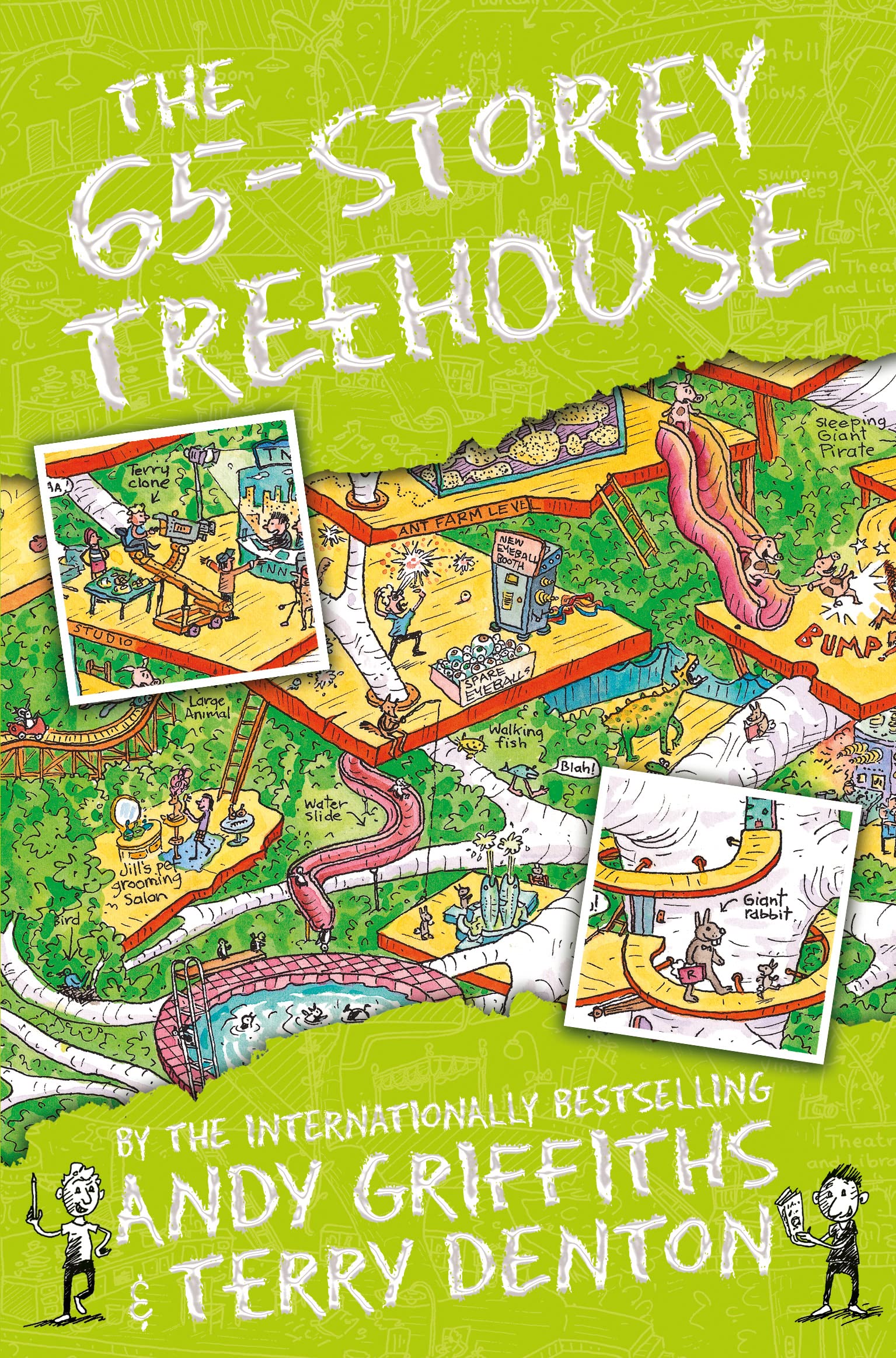Front cover of the book 'The 65-Storey Treehouse (The Treehouse Books)' by Andy Griffiths.