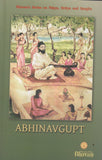 Front cover of the book 'Abhinavagupta' by Edited by Bharat Gupta.