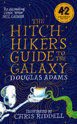 Front cover of the book 'The Hitchhiker's Guide to the Galaxy Illustrated Edition' by Douglas Adams.