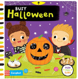 Front cover of the book 'Busy Halloween (Campbell Busy Books)' by Campbell Books.